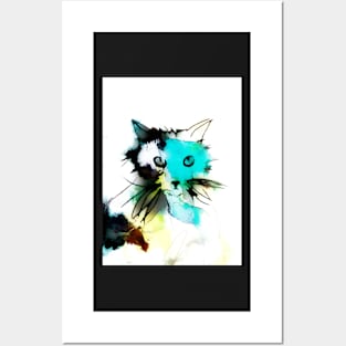 Colorful Cat Posters and Art